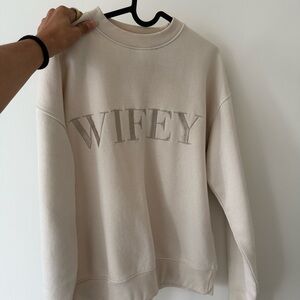 Wifey Cream Sweater